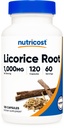 Nutricost Licorice Root 500mg, 120 kapsułki - Non-GMO, Gluten Free