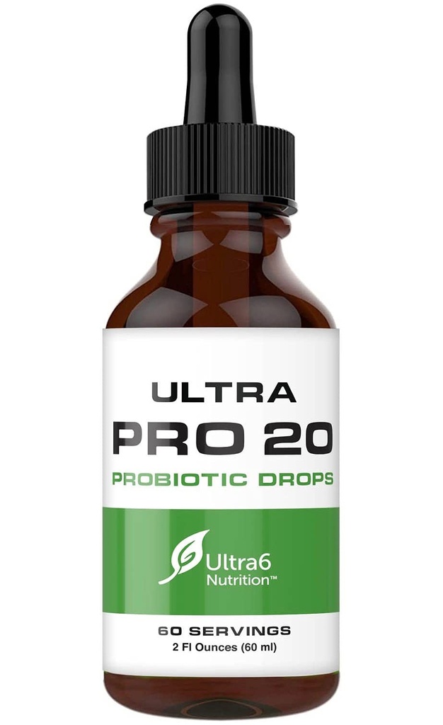 Ultra6 Probiotyki odżywcze dla kobiet, mężczyzn i dzieci - 20 Probiotyczny suplement do probiotyków płynnych szczeliny dla zdrowia pożywienia i gut
