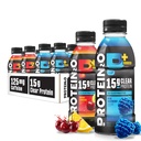 Protein2o 15g Białko serwatki Izolacja Napoju Napoju Nawadniającego Plus Energia & Focus, 350mg Electrolytes, Witaminy B5 & B6, Bez cukru, Energy Variety Pack, 16.9 oz Butelka (Opakowanie po 12)