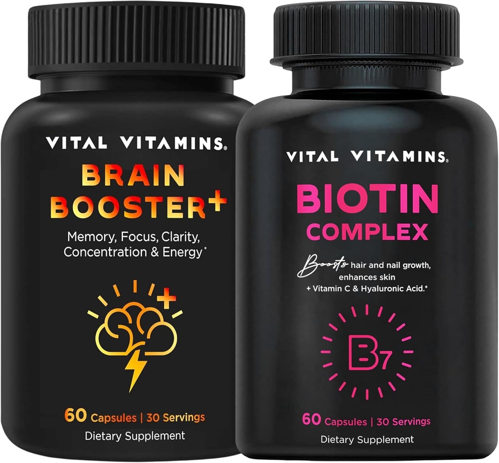 Vital Vitamin Brain Booster Plus + Biotin Complex kapsułki