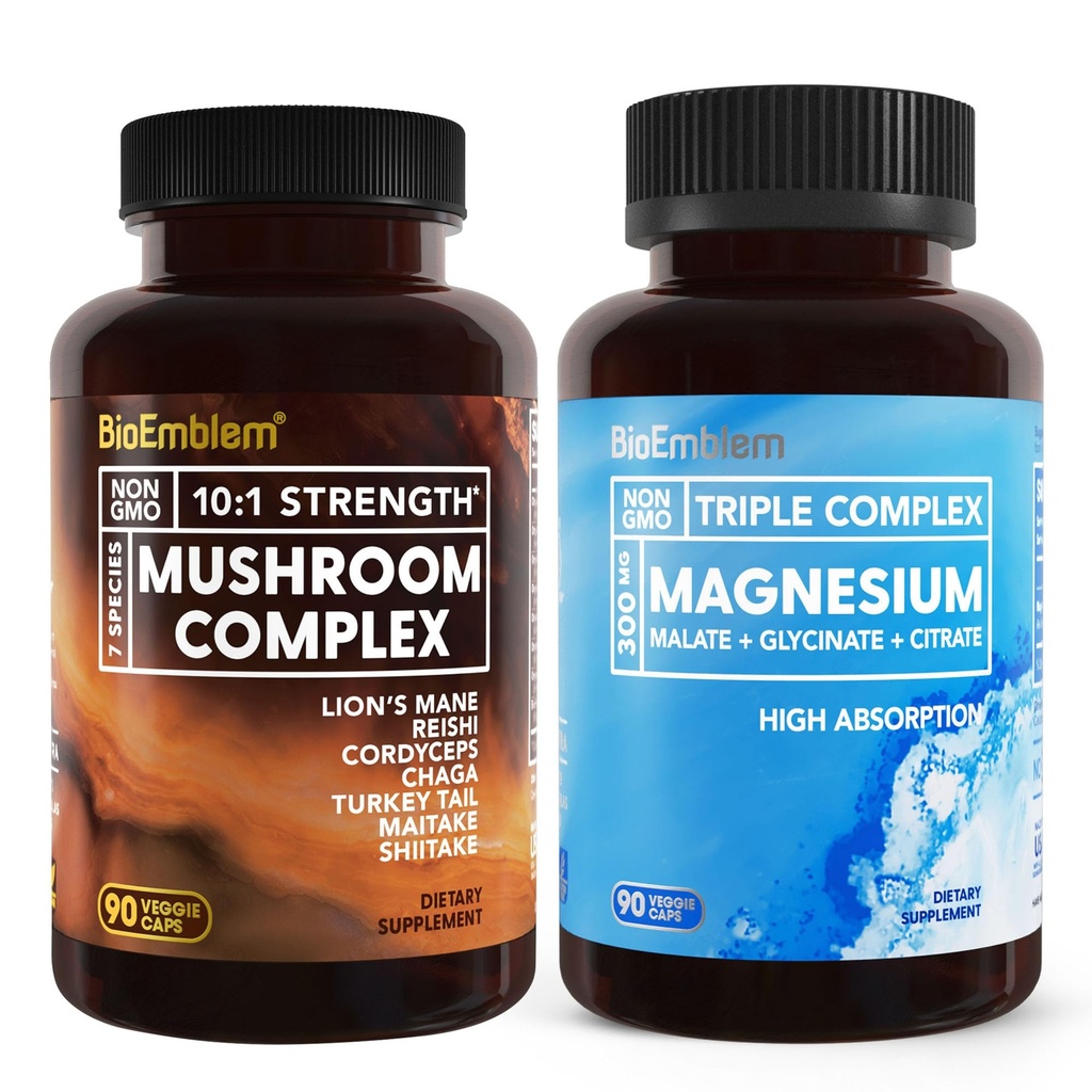 BioEmblem Triple Magnezu Complex i Mushroom Complex