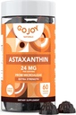 GOJOY NATURALNY Gummie Astaksantyny 24 mg - Wysokiej mocy suplement przeciwutleniacz - Skóra, oko i immunologiczne wsparcie Wellness - Wegan, Sugar- Free, Non-GMO, Gluten- Free, Soy- Free - 60 Gummies