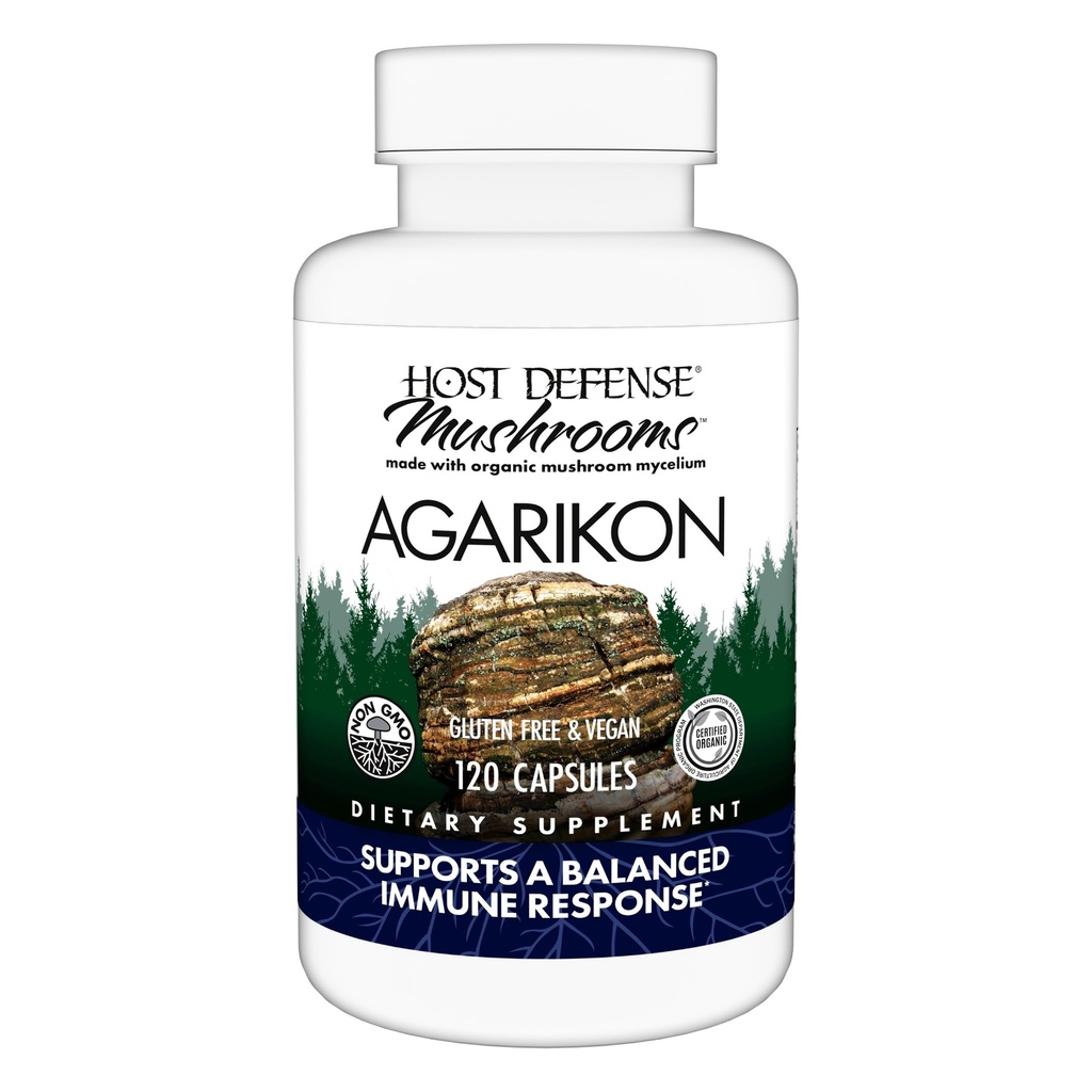 Host Defense Agarikon Kapsułki - Suplement do systemu immunologicznego - Suplement do Mushroom Assistance Functions & Cell Siła - Herbal Dietetyczny Suplement - 120 Kapsułki (120 Słupki) *