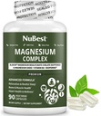 Magnesium Glycinate Chelate Complex with Albion Magnesium Bisglycinate Chelate, Vitamin B6 & BioPerine for Bone, Muscle, Natural Sleep, Nerve Function, Brain Booster | 3 Months Supply