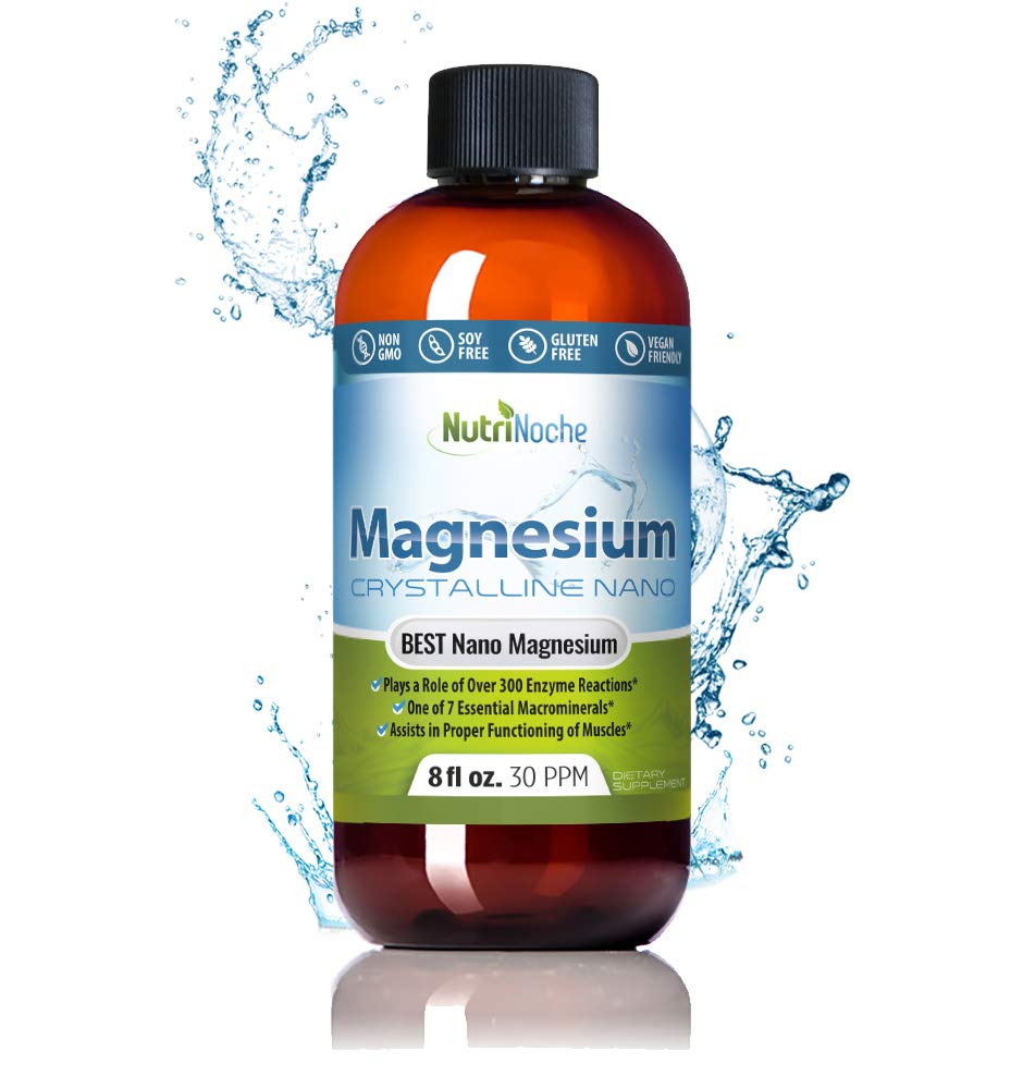 Płynny magnez przez Nutric Noche- 99,99% Ultra Pure Crystalline Nano Drops for Maximum Absorption & Biodostępność - Magnezu glicynian płynny alternatywa - Wspiera Sen Calm Energy Mięśnie Nerwy
