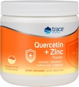 Ślad minerałów Quercetin Plus Proszek cynku - Suplement przeciwutleniający do wsparcia immunologicznego - Suplement mineralny Pomoc sercowo-naczyniowa Zdrowie - Zawiera witaminę C & jonowy - krem pomarańczowy, 120g (30 Servings)