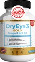 Suche Eye 3 Gold Omega 3 oleju kryla Extra Siła, 60 Softgels, Suche wsparcie oczu, Non-GMO, Gluten Free, Sugar Free (1)