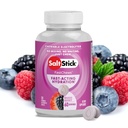 SaltStick Electrolyte FastChews - 120 mieszanych wiśni do żucia Electrolytes - Solne tabletki do biegania i nawadniania, Electrolyte Chews - 120