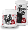 5% Żywienie bogaty Piana Bundle 124; AllDayYouMay kofeinowane BCAA proszek + zabić go Reaktywacja High- Stim pre- Trening (Fruit Punch)
