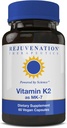 Terapeutyki odmładzające Witamina K2 MK- 7 XI124; 60- Day Supply, High Potency (300mcg) XI124; Łatwe do połknięcia kapsułki wegetariańskie