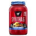 BSN SYNTHA- 6 Premium proszek do protein z 6g włókniny, białka serwatki, mikrokazeiny, mieszanki izolatu białka mleka, 5g tłuszczu, Pancake jagodowego, 28 Servings (Packaging May Vary)