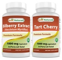 Najlepszy Naturals Bilberry Extract 1000mg & Tart Cherry Extract 1000 mg