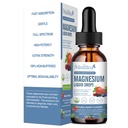 Magnezu glicynian krople płynne - Triple Absorption Supplement to Support Nerves, Sleep, Calm, Heart, Muscles * -Sugar- Free z potasu, L- Theanine, Sea Moss Witamina B, C, D3, K2- 1Pack