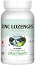 Maxi- Health Cynk Lozenges - Cytrat cynku 10mg - z witaminą C - Cherry Flavor - 60 Chewables - Kosher