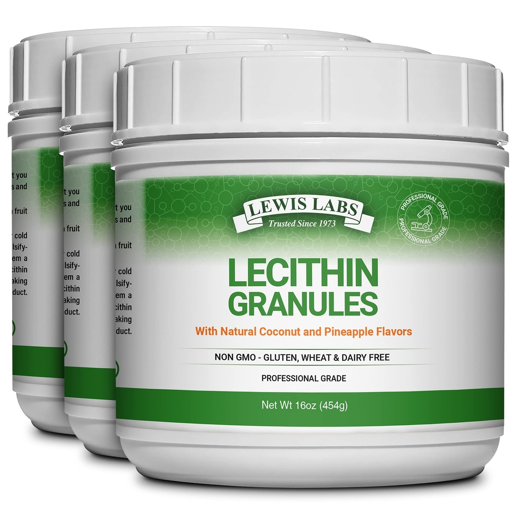 Lecytyna Granulki Suplement DEV124; Naturalna lecytyna sojowa Proszek jest doskonałym źródłem fosfatydylo choliny EVAR124; Wsparcie laktacji, Immune Function & Support Brain Health, 16 oz