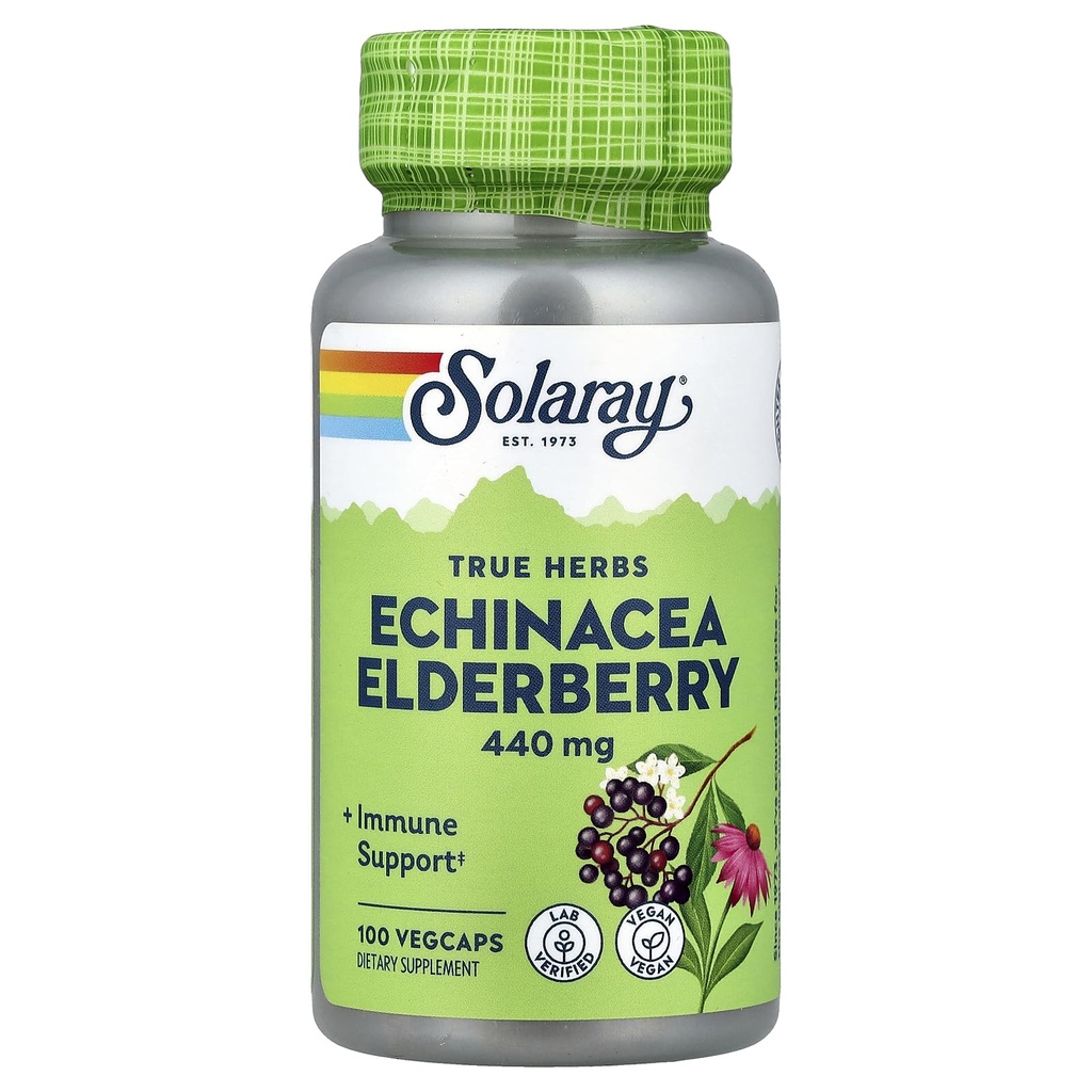 SOLARAY Echinacea i Kapsułki z jeżyny, 440 mg
