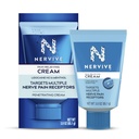 Nerwive Pain Relieving Cream, Max Siła Non-Greasy Topical Pain Reliever z Lidocaine i Menthol do Toes, Stopy, Palce, Ręce, Nogi i Ramiona, 3.0oz