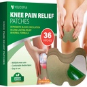 YoUCOPIA Łaty przeciwbólowe na kolana: 36 Hrabia Natural Herbal Relieving Paste for Long Lasting Muscle and Joint Relief - Mugwort Artretitis Heat Patches