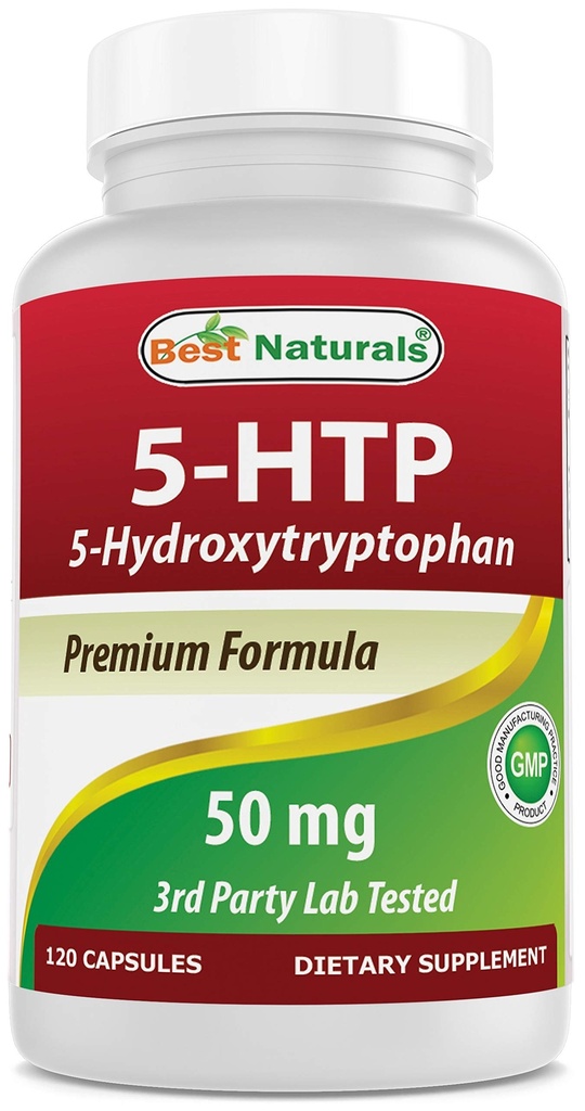 Najlepsze naturalne 5- HTP 50 mg 120 Kapsułki, 5 HTP Kapsułki Wspomaga Relaks i spokojny sen