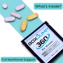 BoxJump Women 's Daily Multivitamin Packs with Esential Vitamin and Minerals - Zawiera witaminy D, C, E, A, B12 for Energy, Endurance, Immune Support, Bone and Skin Health - 30- Day