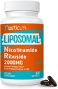 2000 MG Liposomal Nikotynamid Riboside Supplement z TMG & Pterostilbene, Superior Niacinamid for Energy, Immunitet, Oporność na wiek, 60 Softgels