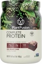 PlantFusion Complete Vegan Protein Powder - Proszek białko oparte na roślinach z BCAA, Enzymy trawienne i Pea Protein - Keto, Gluten Free, Soy Free, Non-Dairy, No Sugar, Non-GMO - Red Velvet 1 lb