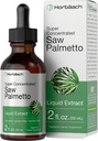 Horbäach Saw Palmetto Extract Liquid Drops Bis124; 2 Fl Oz Bis124; Alkohol Wolna nalewka 124; Wegetarianin, Non-GMO, i gluten Free Supplement
