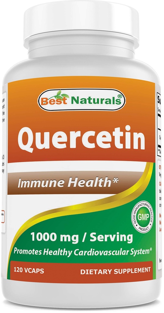 Best Naturals Quercetin 1000 mg/Serving 120 Veggie Capsules (120 Count (Pack of 1))