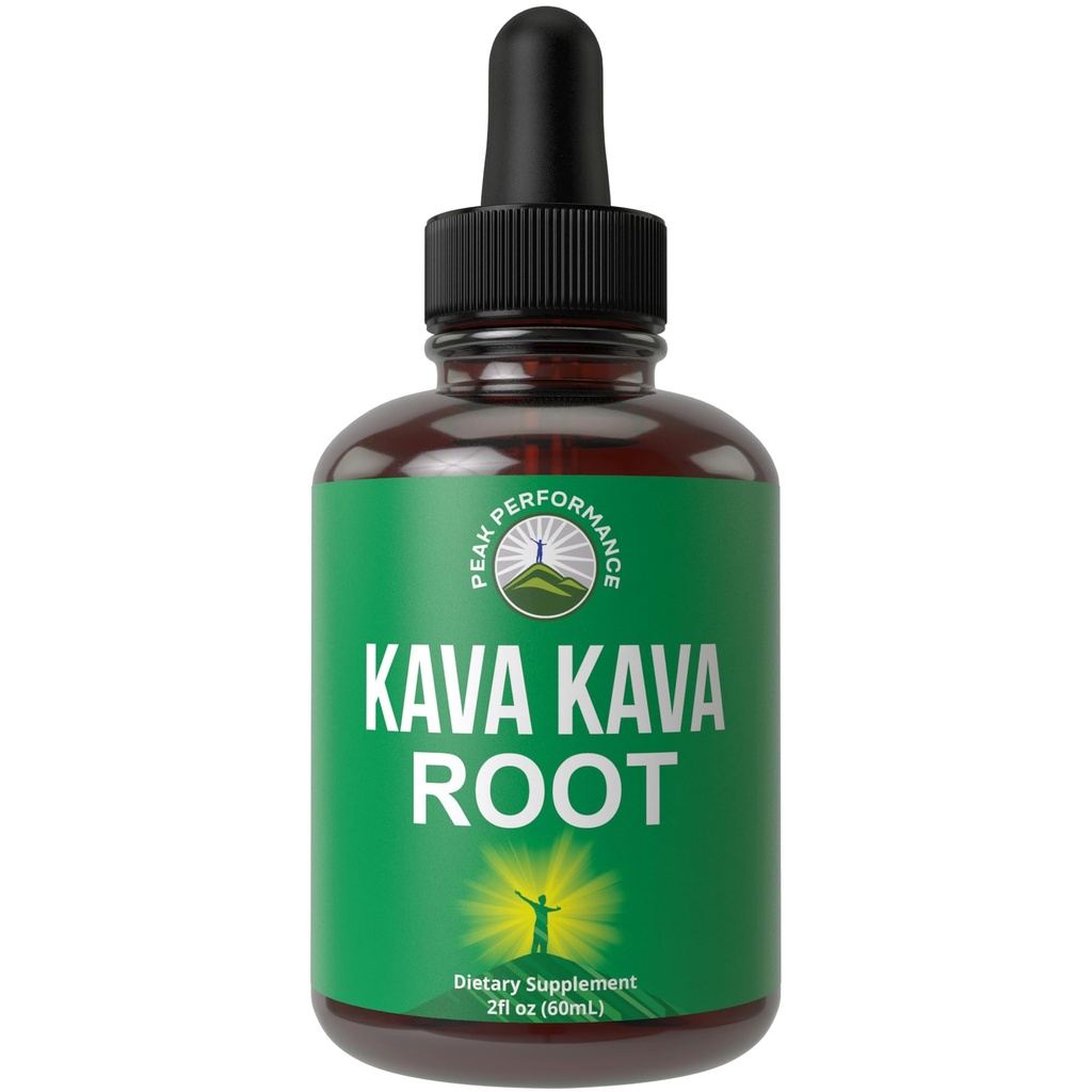 Kava Kava Root Extract Calming Liquid Drops Więcej skoncentrowane - 1: 3 Współczynnik ekstrakcji. Wegańska pomoc na relaks, uspokojenie, naturalny sen. Cukier wolny gluten wolne USA Tested nalewka