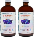 Liquidhealth Dzieci 's Complete Liquid Multivitamin for Kids, Toddlers - Witaminy zasadnicze, Nutricents & Minerals, Immune Support, Gut Health - Made in The USA, Wegan, Non GMO, Sugar- Free (2 Pack)