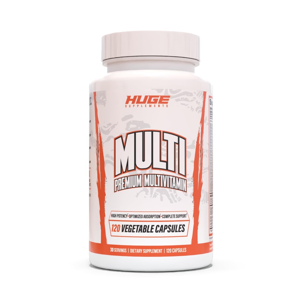 Ogromny multi, Multivitamin dla mężczyzn, Wysokiej wydajności all- in- One Formuła dla sportowców i budowy ciała, witamina i uzupełnianie minerałów, Wspiera system immunologiczny i zdrowe poziomy hormonu (120 kapsułki)