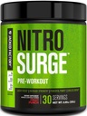 Jacked Factory NITROSURGE PreWorkout Supplement - Endless Energy, Instant Strength Gains, Clear Focus & Intensywne pompy - NO Booster & Mocny Prettenment Energy Powder - 30 Służenia, Owoce Punch