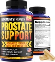 Prostate Supplements for Men - 90 Natural Prostate Health Kapsułki - Nasiona dyni, Pygeum i Saw Palmetto dla mężczyzn Kontrola pęcherza i Zdrowy Trakt - Made in USA