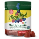 MegaFood Kids Multivitamin Gummies - Kids Vitamins - Age 4+ with Vitamin C, Vitamin D, Zinc, Choline, and Real Fruit - Brain & Immune Support - Berrylicious Flavor - 60 Gummies (30 Servings)