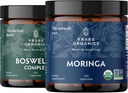 TRIBE ORGANICS Vitality Duo - Boswellia Complex - Moringa - dla wspólnego wsparcia, Ulga mięśniowa, Energia, Utrata masy ciała, Funkcja mózgu