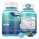 2 Pack Sugar Free Acetyl L- Carnitine Gummies, L- Carnitine Suplement dla kobiet i mężczyzn, z witaminą C & B12, ALCAR for Energy, Brain & Heart Health Support, Wegan, Non-GMO, 120 Count