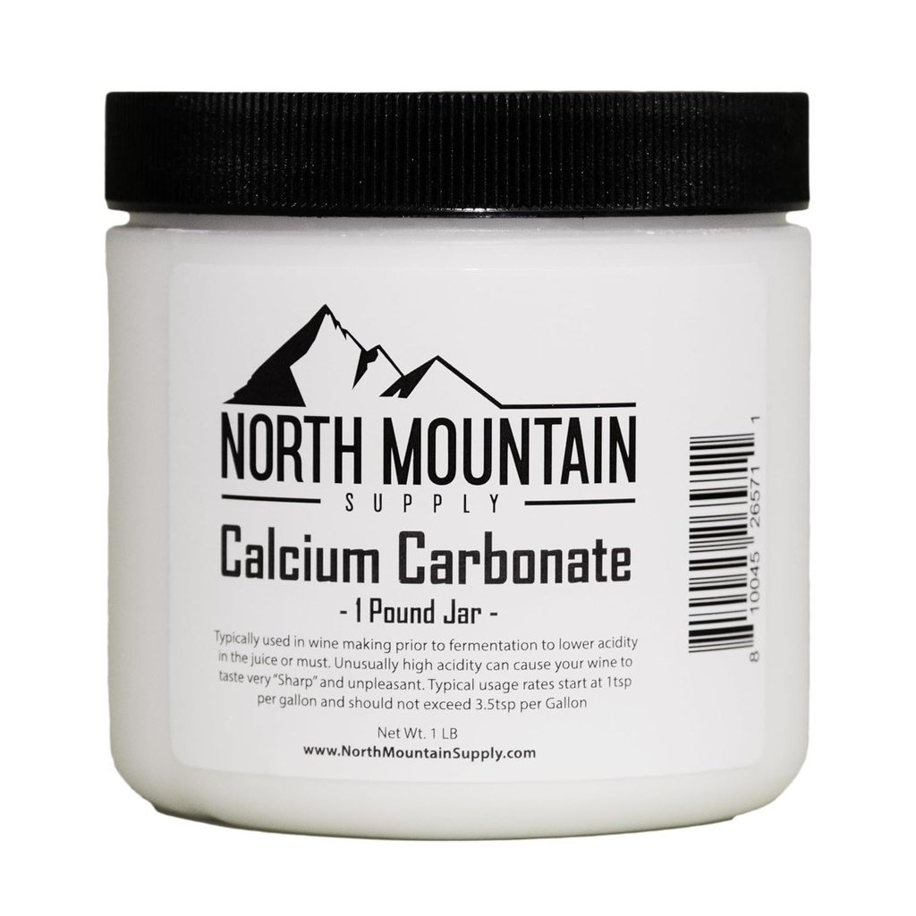 North Mountain Supply Food Stopień Karbonian wapnia - 1 Słoik funtowy