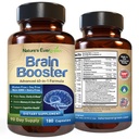 Brain Booster 40-in-1 Formula Supplement for Focus, Memory, Clarity, Energy | for Men & Women, Cognitive Function Nootropic Support with DMAE, Brain Health Formula | (180 Capsules - 90 Day Supply)