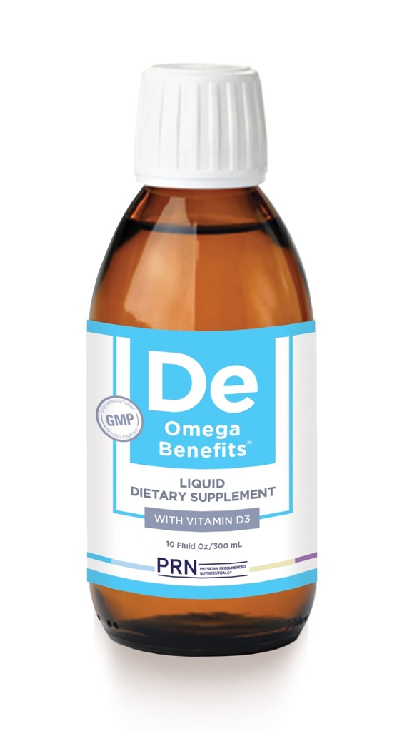 PRN DE Omega Korzyści płynnego suplementu - 10 oz, 60- Day Supply - Zmodyfikowany formularz Triglicerydów Omega 3 z 1680mg EPA, 560mg DHA i witaminy D do suszenia oczu