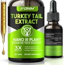 Ekstrakt Mushroom Turcja Tail - 2 Fl Oz Mushrooms Turcja suplement tail, Organiczny suplement immunologiczny i pokarmowy, Fast- Absorbing płynny nalewka