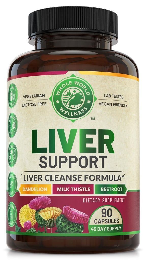 Advanced Liver Cleanse Detox and Repair Formula with Milk Thistle. Detox wątroby i suplement wsparcia dla mężczyzn i kobiet, USA Made. Naprawa wątroby i wsparcie detoxu, 512mg