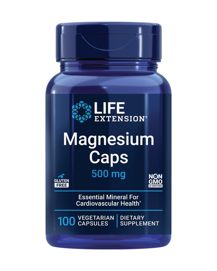 Life Extension DHEA 25 mg i Magnezu 500 mg kapsułki - 100 licz każdy