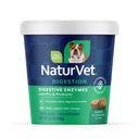NaturVet - Enzymy Żywieniowe - Plus Probiotyki i Prebiotyki - Pomaga Wsparcie Diet Zmiana & A Zdrowy Trakt Żywieniowy - dla psów (Soft Chews, 70 Count)