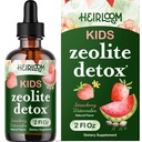 Zeolite Detox dla dzieci krople płynne - Delikatne codzienne Cleanse & Speech Support with Methylled B12 & Witamina D - Dzieci Clinoptilolite Zeolite Drops Detox Cleanse Supplement 2oz