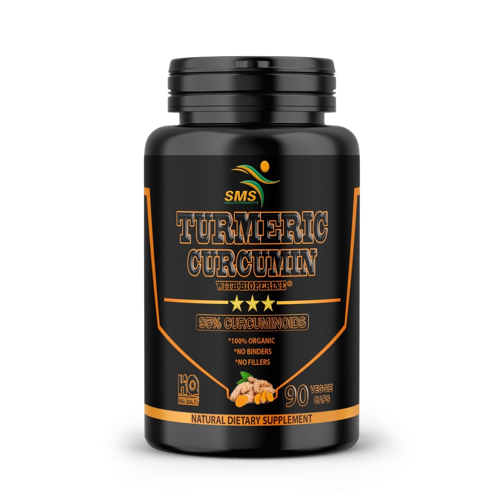 Kurkumina kurkumina z Black Pepper 1,500mg do 124; 90 Kapsułki wegetariańskie do 124; Suplement diety z 95% Znormalizowane kurkuminoidy & bioperine dla potencji i absorpcji 124; Non-GMO, Gluten Free