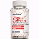 Extended Release Cafeline Pigułki + Kofeina L- Theanine + Focus & Suplement energii + No Jitters, No Crash + Natural - 120 Kapsułki