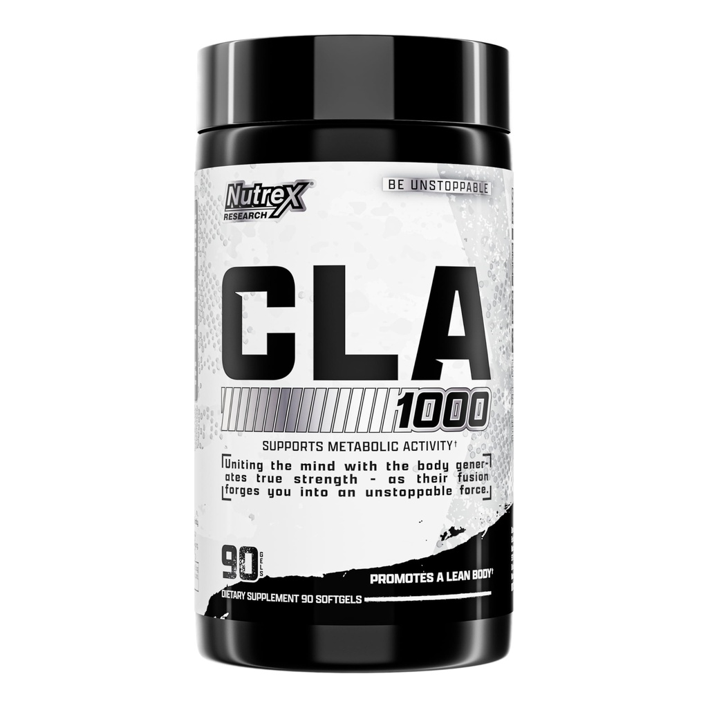 Nutrex CLA 90 Soft Gels - 1000mg Conjufalid Linoleic Acid Active Blend from Safflower Oil - Wolna stymulant- tabletki wspomagające metabolizm dla utraty wagi
