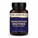 Dr Mercola Enzymy serrapeptazy - Wspiera zdrową funkcję komórkową - Opóźnione uwalnianie - Nie-GMO, Gluten- Free & Soy - 60 Kapsułki