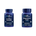 Life Extension Ultra Prostate Formula & Magnezu Czapki, 500 mg, Magnezu tlenek, Cytrate, Sukcynat, Heart Health, Zdrowe kości, Wsparcie metabolizmu, 100 Kapsułki wegetariańskie