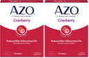 AZO Żurawinowy Urynary Tract Supplement Health, 1 Serving: 1 Szklanka Sok żurawinowy, Sugar Free Żurawinowy Pigułki, 50 Count (Pack of 2)